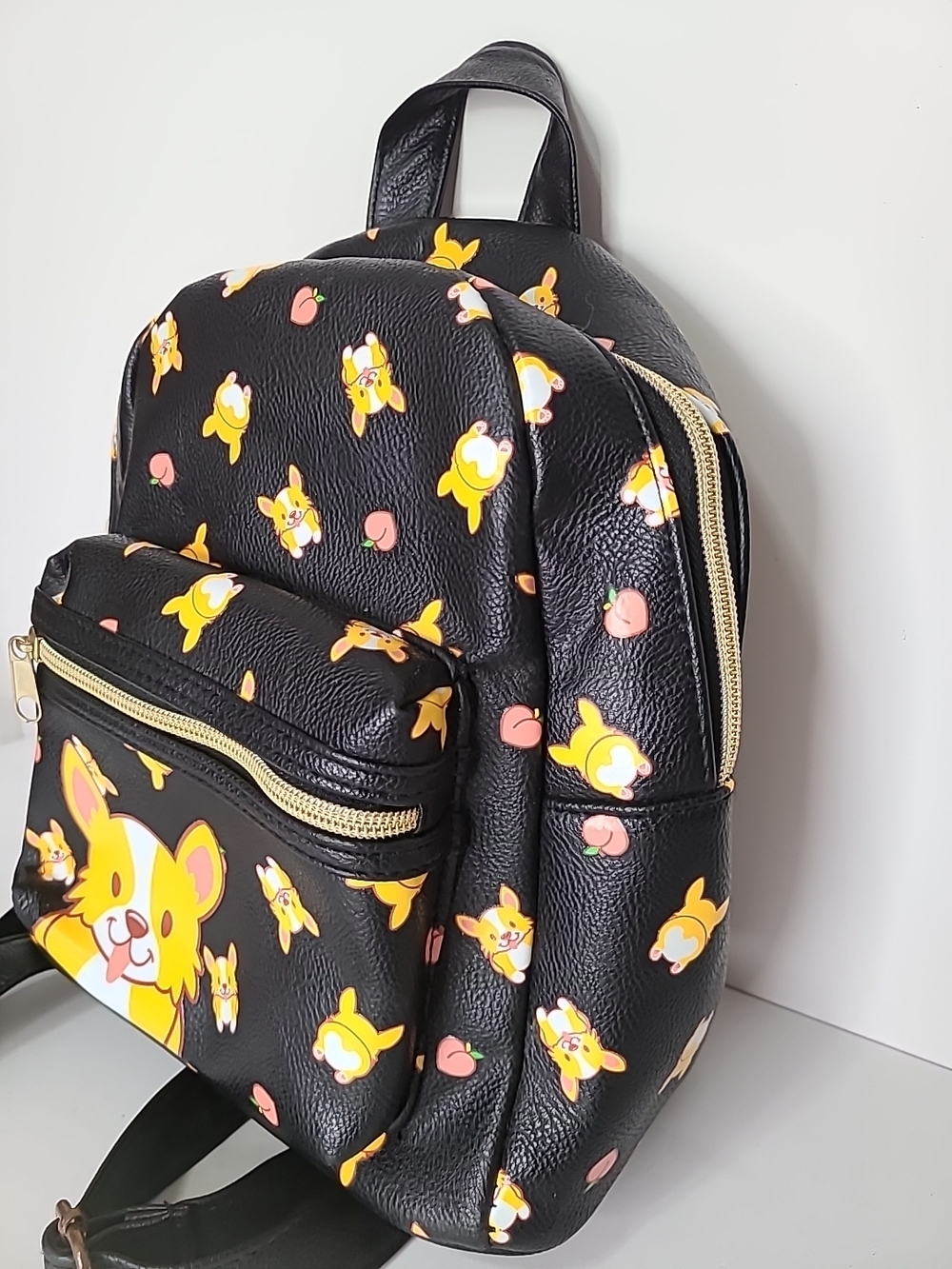 Corgis & Peaches Mini Backpack - Picture 3 of 8